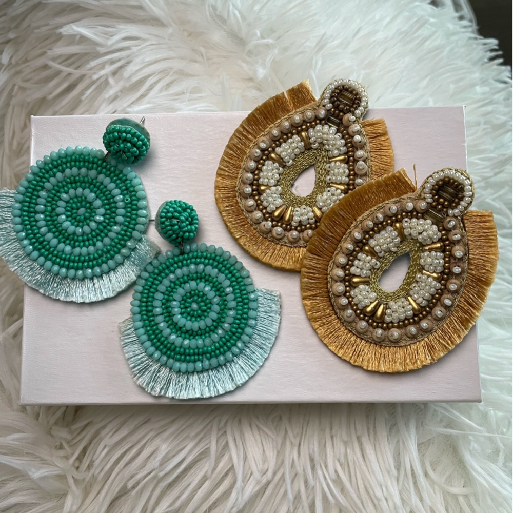 Beaded Earrings Set